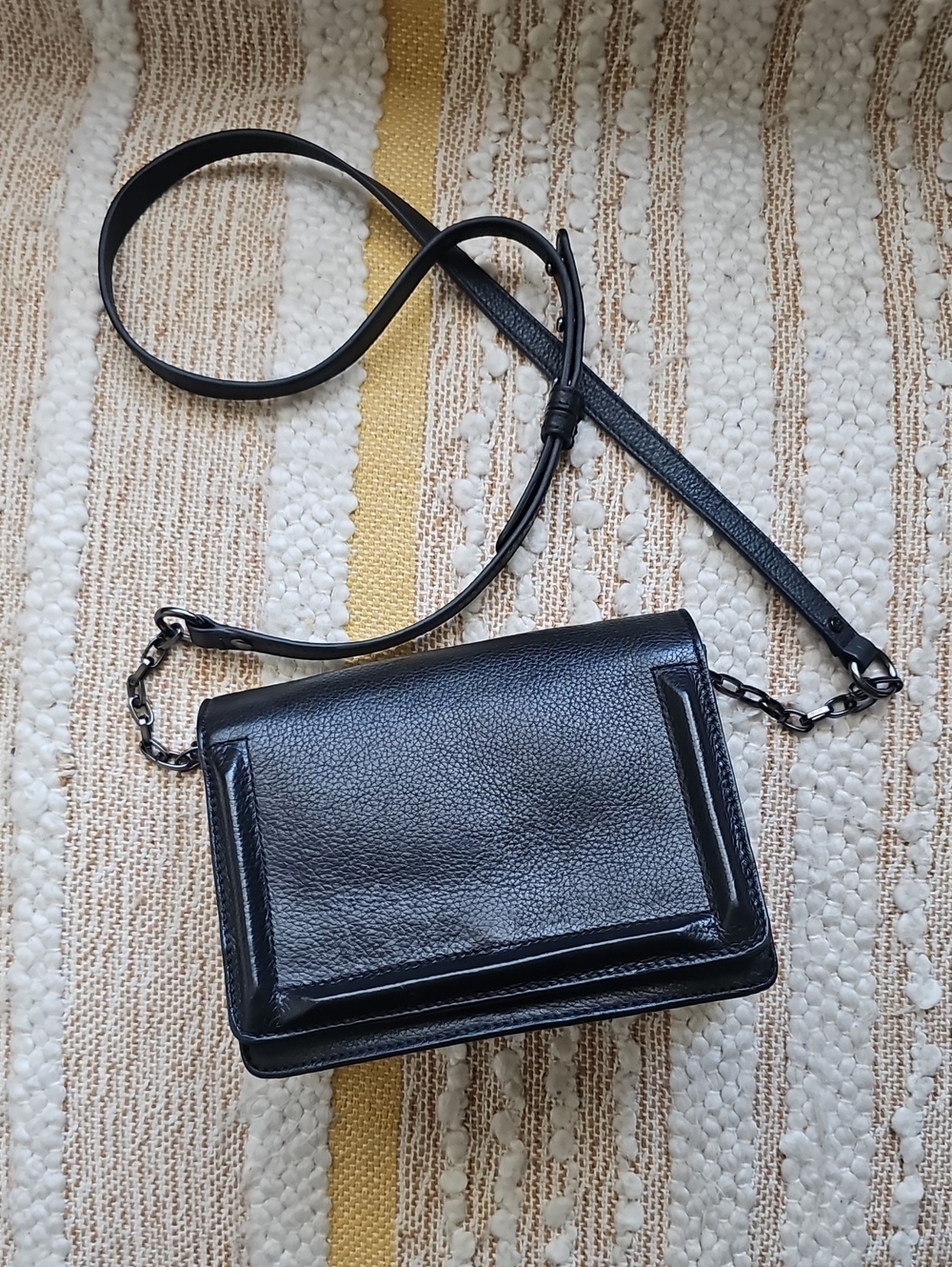BCBGMaxAzria Pebbled Leather Crossbody Bag